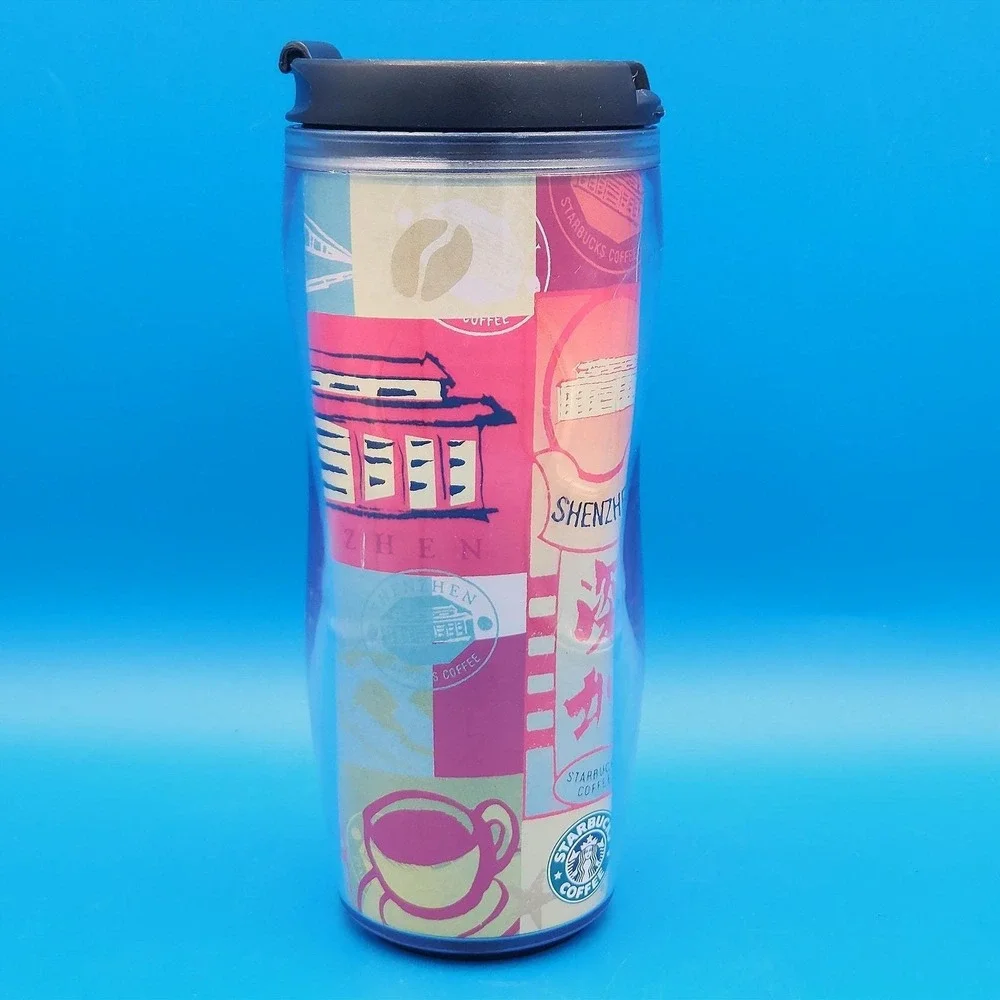 Vintage 2005 Starbucks Shenzhen Thermal Insulated 12 oz. Travel‎ Mug